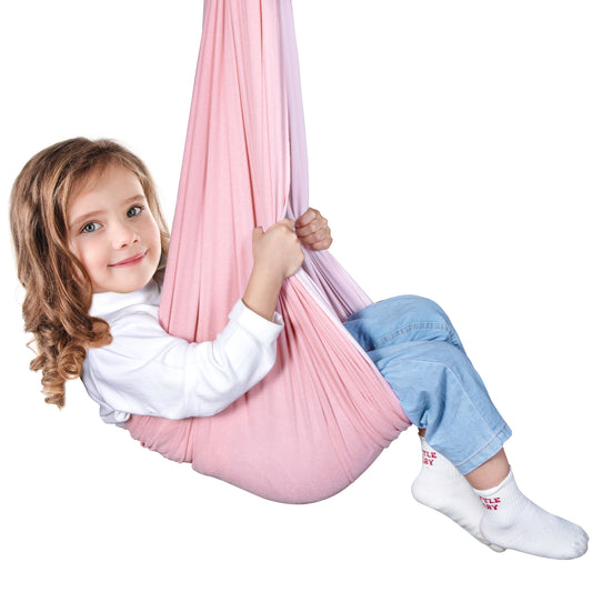 Therapieschaukel Pink aus Baumwollfleece