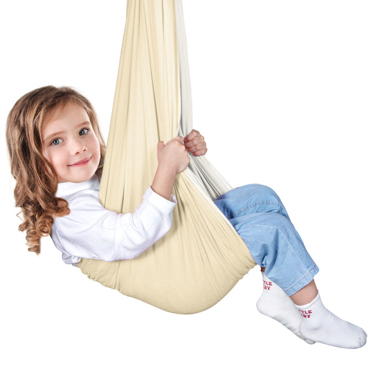 Therapieschaukel Beige aus Baumwollfleece
