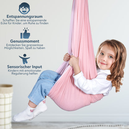 Therapieschaukel Pink aus Baumwollfleece